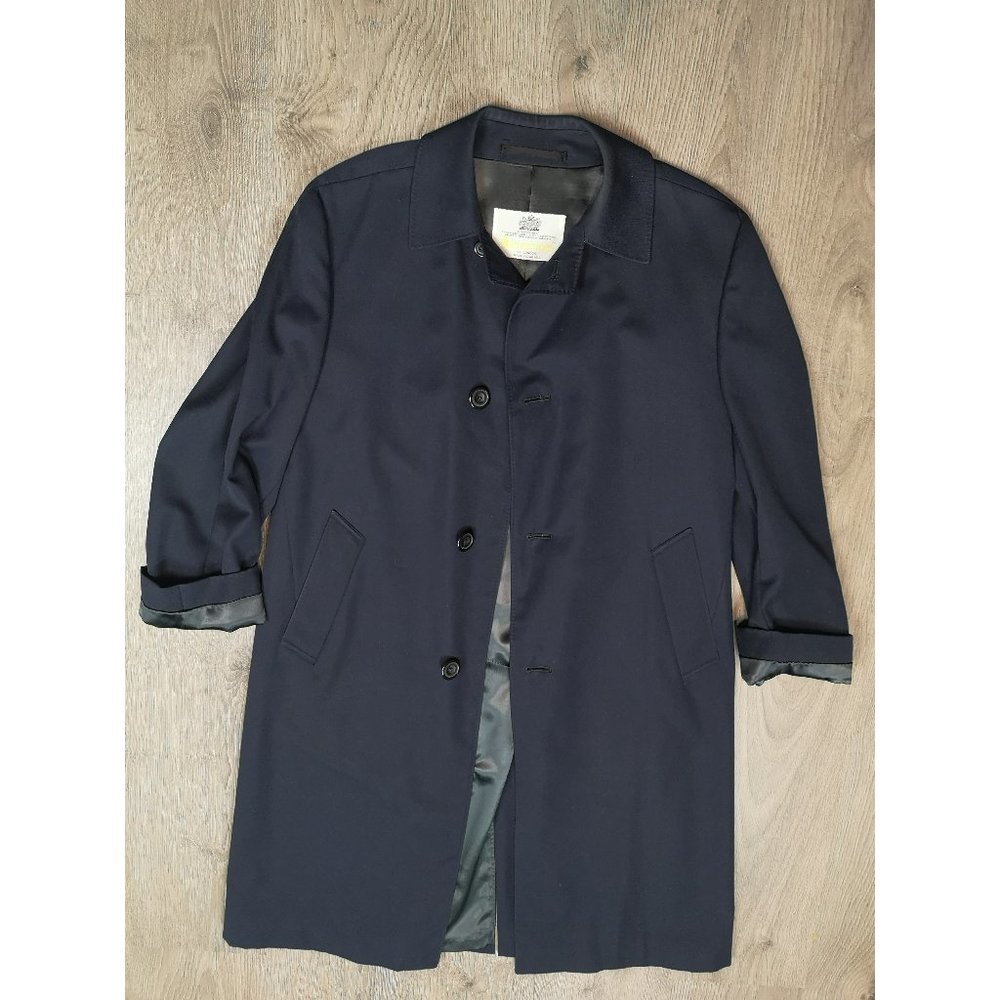 90S Vintage Aquascutum Oversized Long Sleeve Trench Coat | TheStyleMinr.com